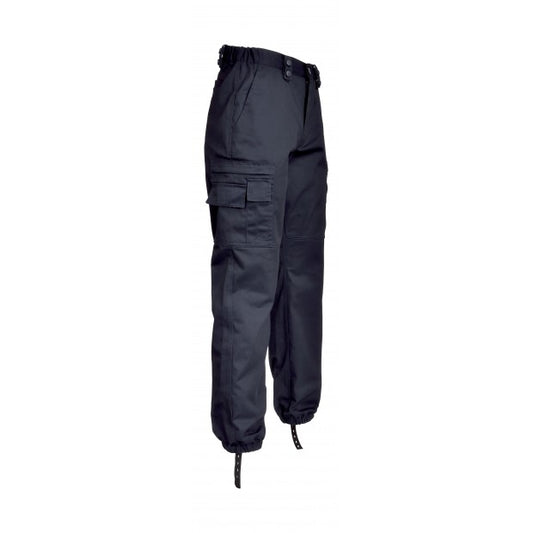 Pantalon action déperlant polyester-coton avec poches multiples